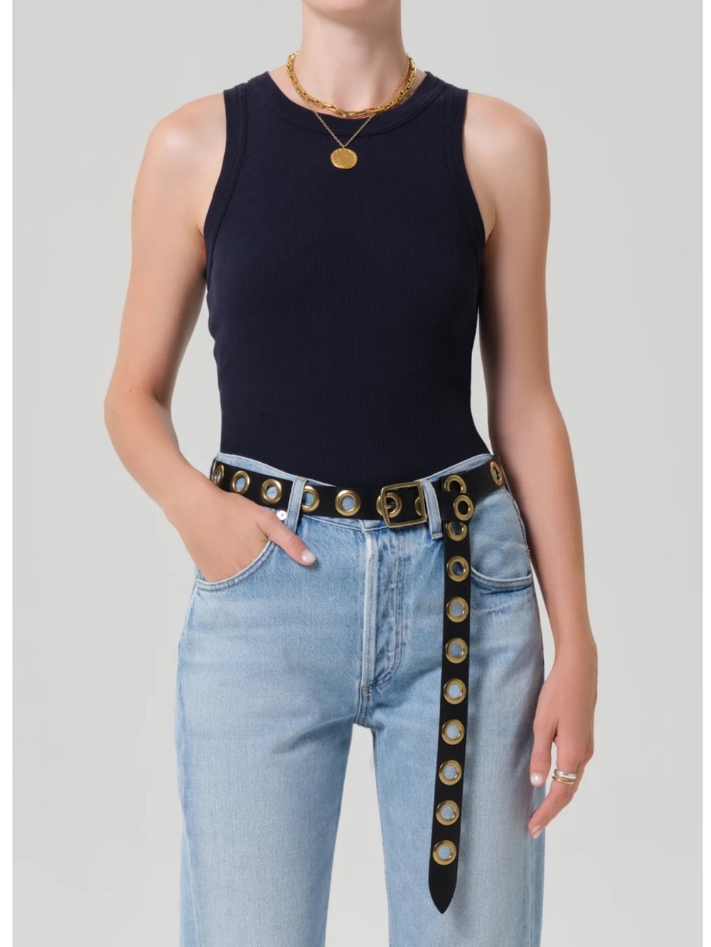 Citizens of Humanity Navy Isabel Rib Tank   Small